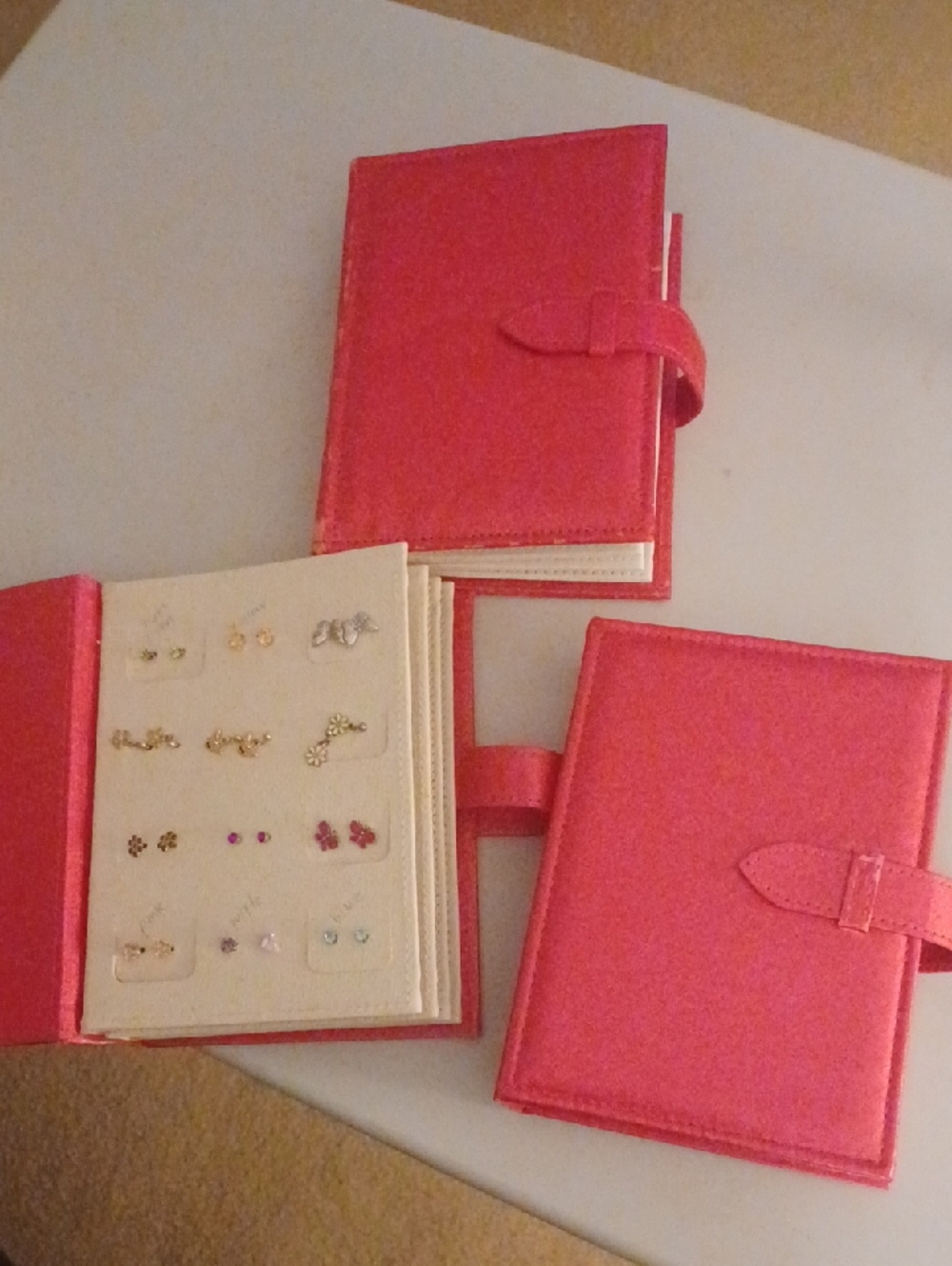 Earrings! 3 Books Of  Assorted Earrings + Easy Storage